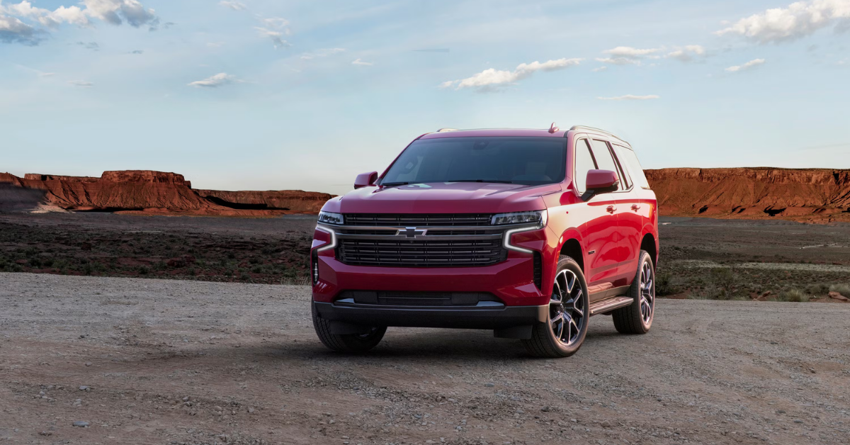 2025 Chevrolet Tahoe exterior in red