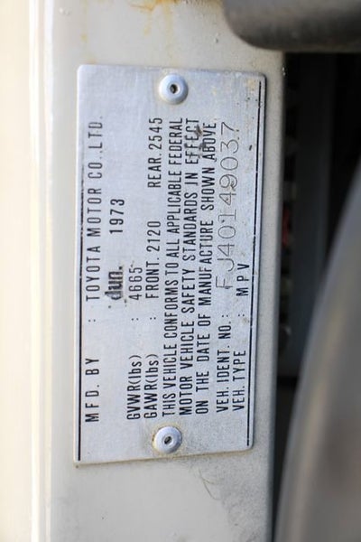 1973 Toyota FJ40 Base