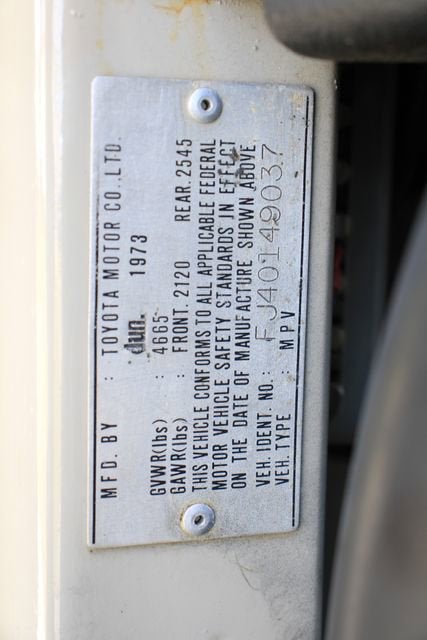 1973 Toyota FJ40 Base