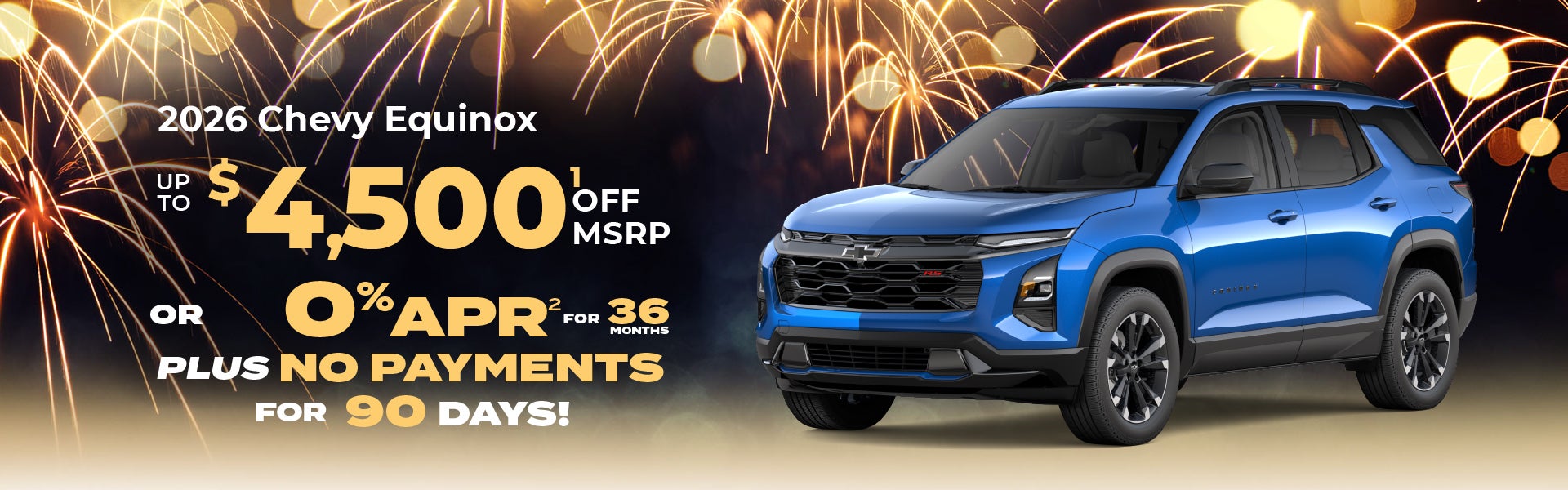 2026 Chevy Equinox - save up to $4500 or 0% APR