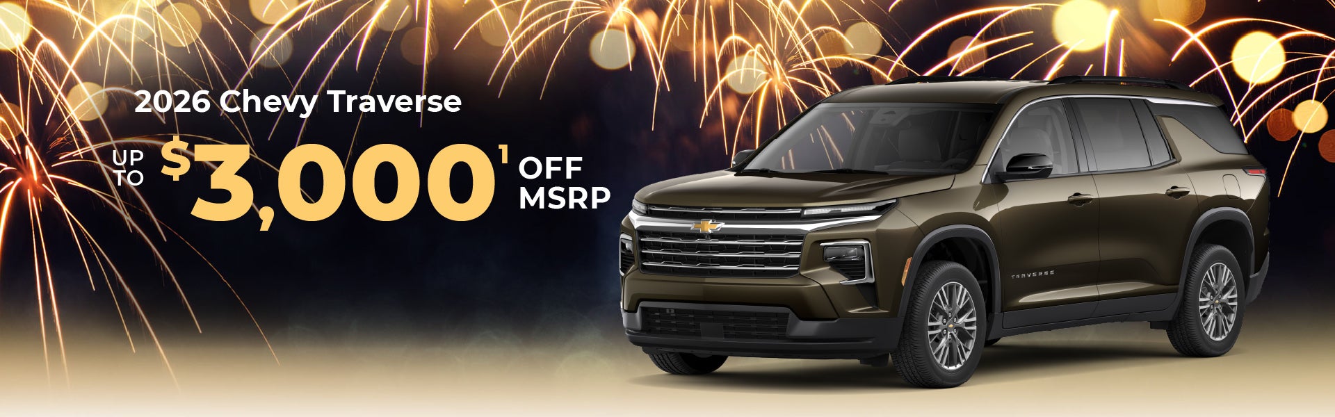 2026 Chevy Traverse - up to $3000