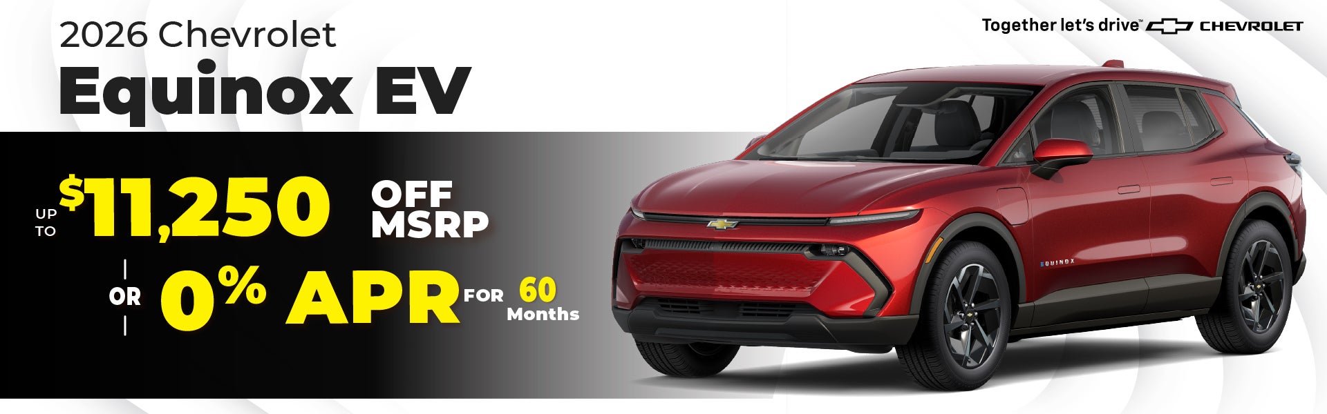 2026 Chevy Equinox EV - up to $11,250 off MSRP