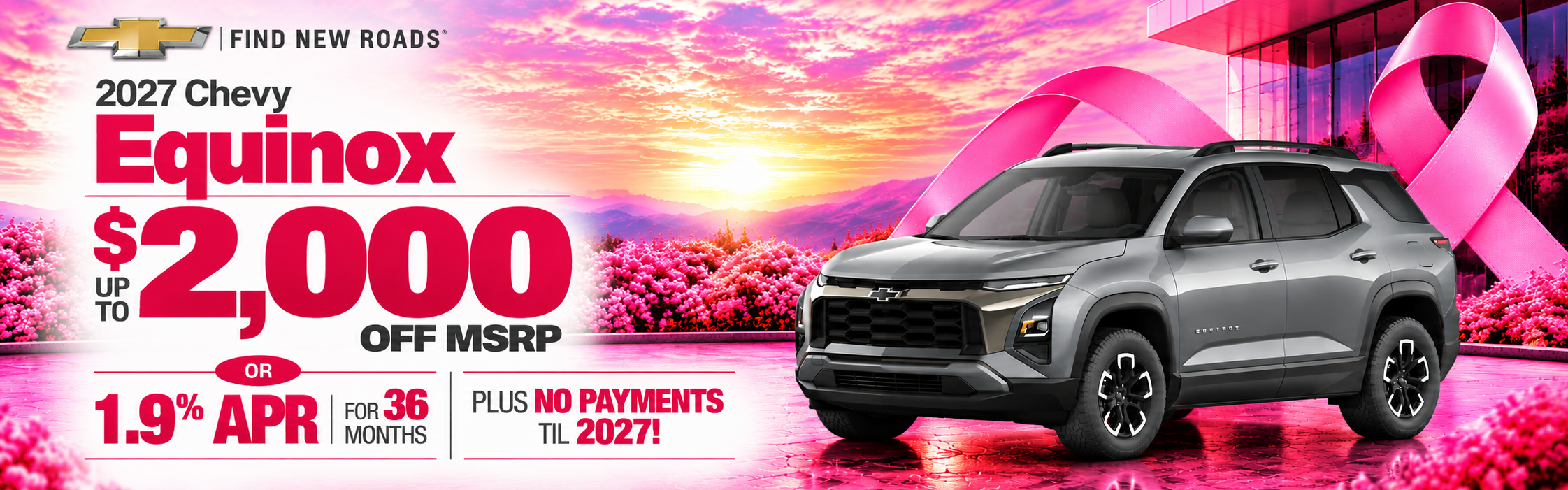 2027 Chevy Equinox - save up to $2000 or 1.9% APR