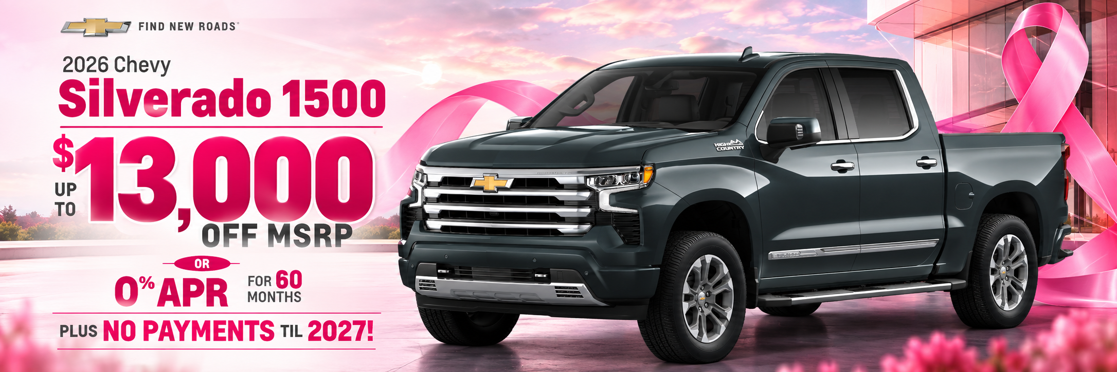 2026 Chevy Silverado 1500 - up to $13,000 off MSRP | 0% APR