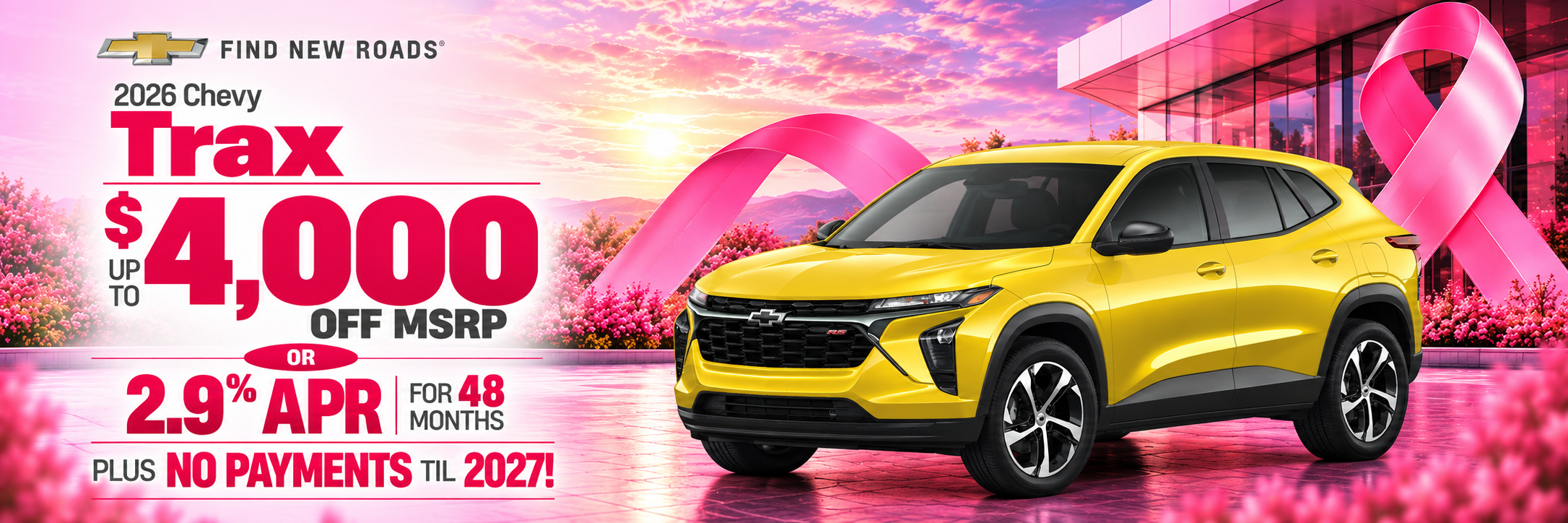 2026 Chevy Trax - save up to $4,000 or 2.9% APR